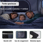 Tente de toit voiture 2–3 places – Coque rigide