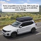 Tente de toit voiture 2–3 places – Coque rigide