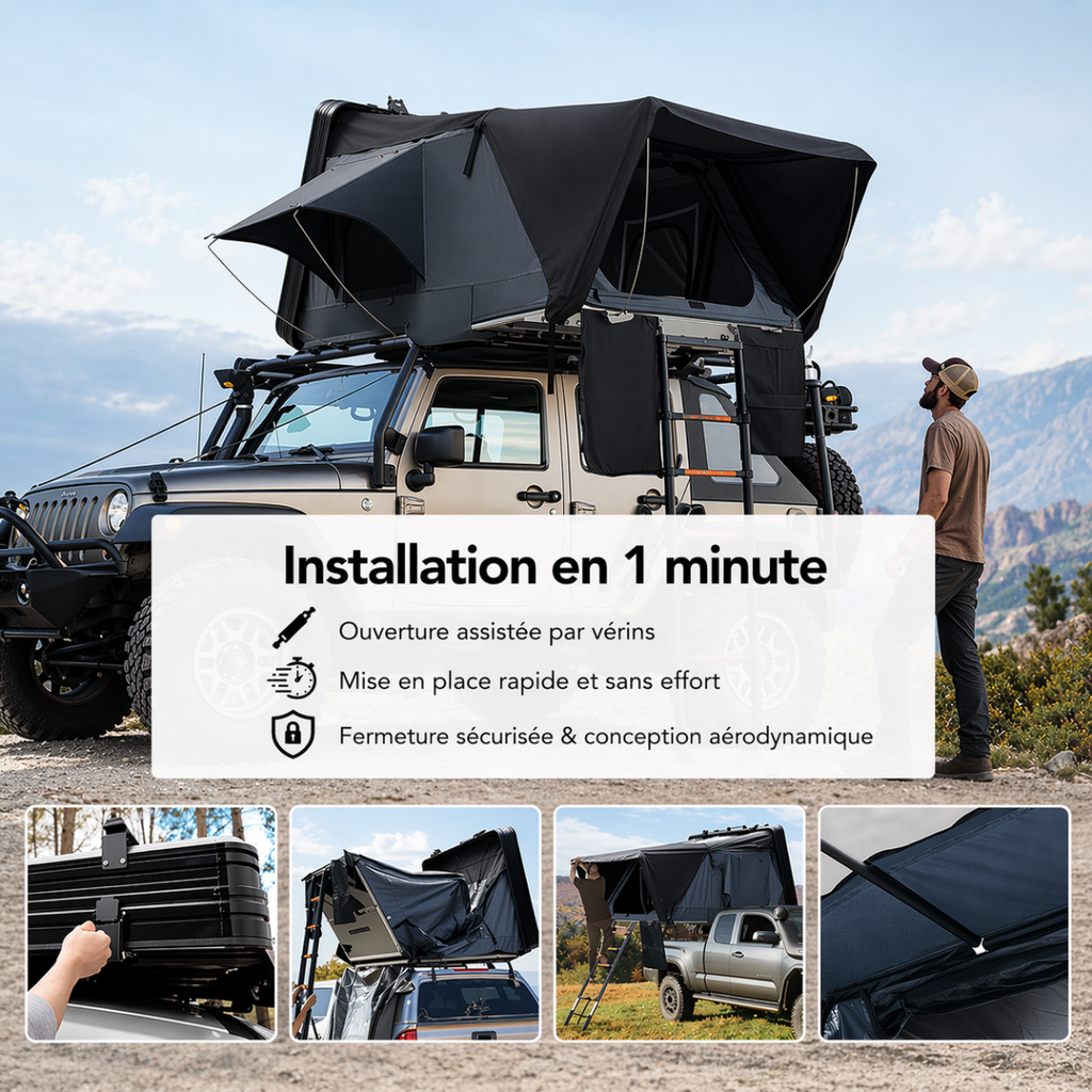 Tente de toit voiture 4 places