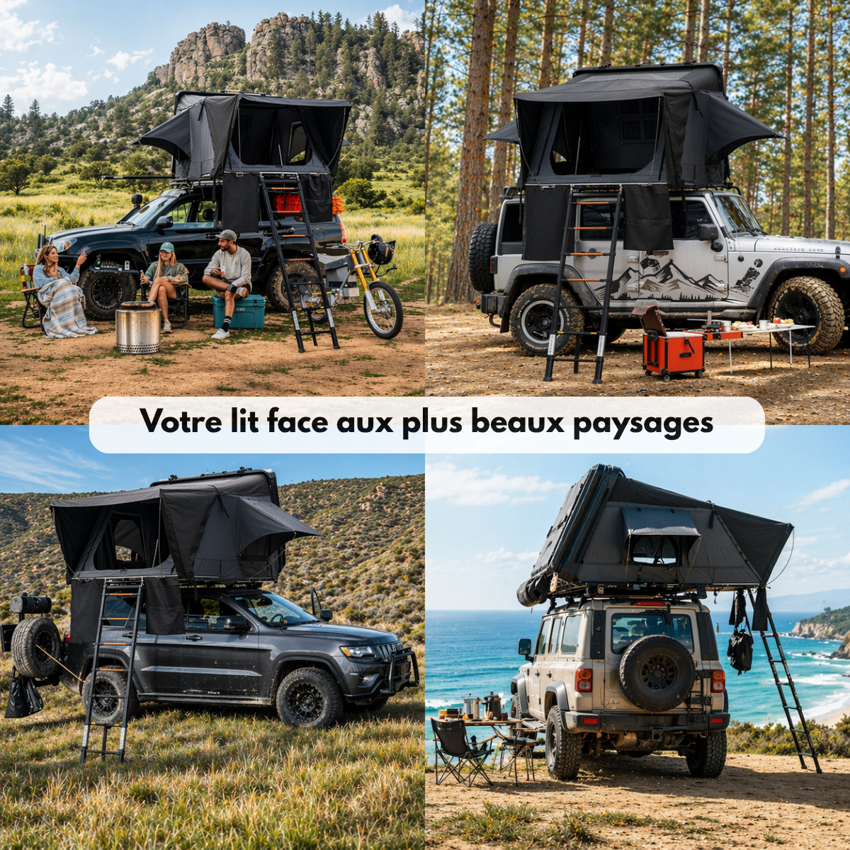 Tente de toit voiture 4 places