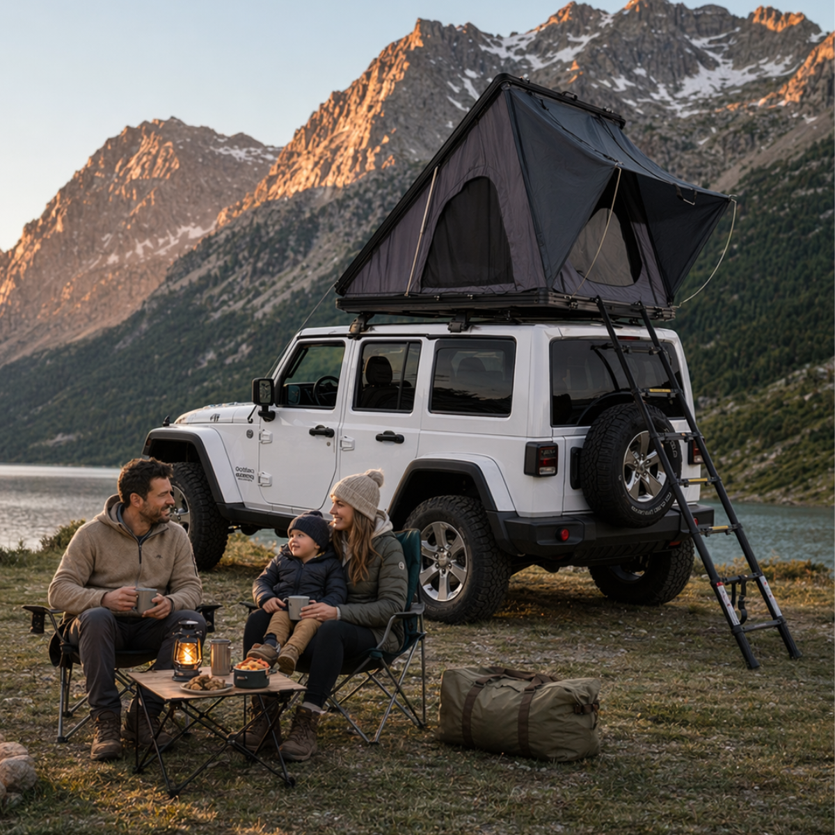 Tente de toit voiture 3 places – Format compact