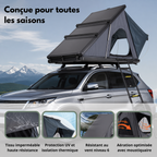 Tente de toit voiture 3 places – Format compact