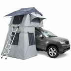 Tente de toit extensible 3 places avec espace au sol - Gris